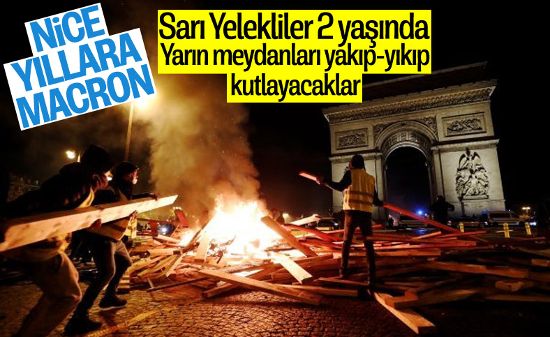 Fransa'da Sarı Yelekliler gösterileri 2'nci yılında