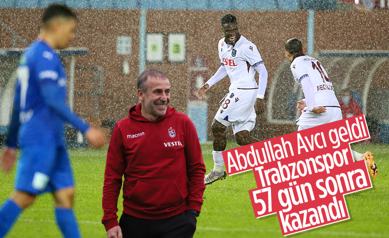 Trabzonspor, Abdullah Avcı'yla ilk maçında kazandı 
