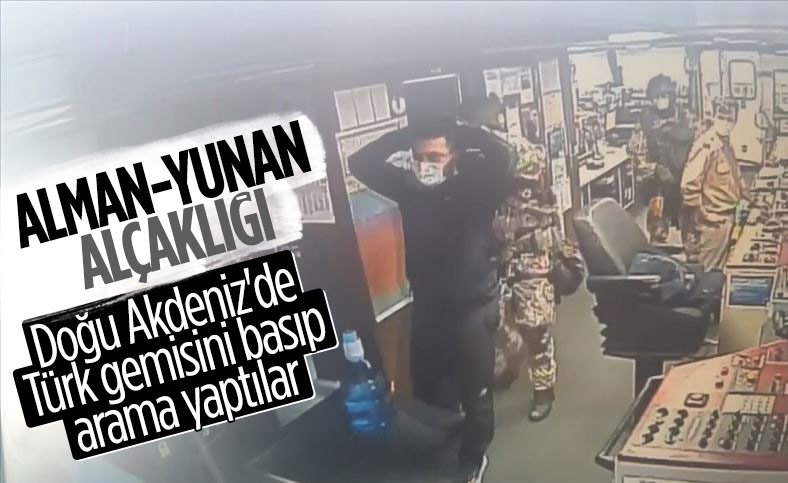 Doğu Akdeniz'de Türk gemisine hukuk dışı arama yapıldı