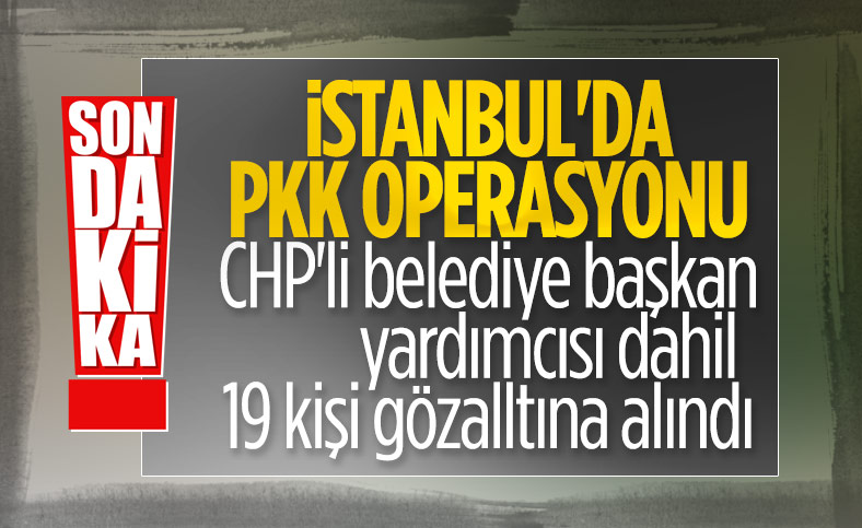 İstanbul'da terör örgütü PKK/KCK'ya yönelik operasyon