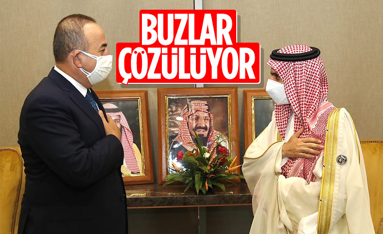 Çavuşoğlu, Suudi mevkidaşı Al Saud ile görüştü