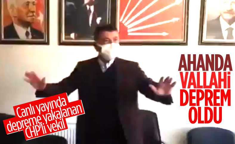 CHP’li Veli Ağbaba Malatya’daki depreme canlı yayında yakalandı