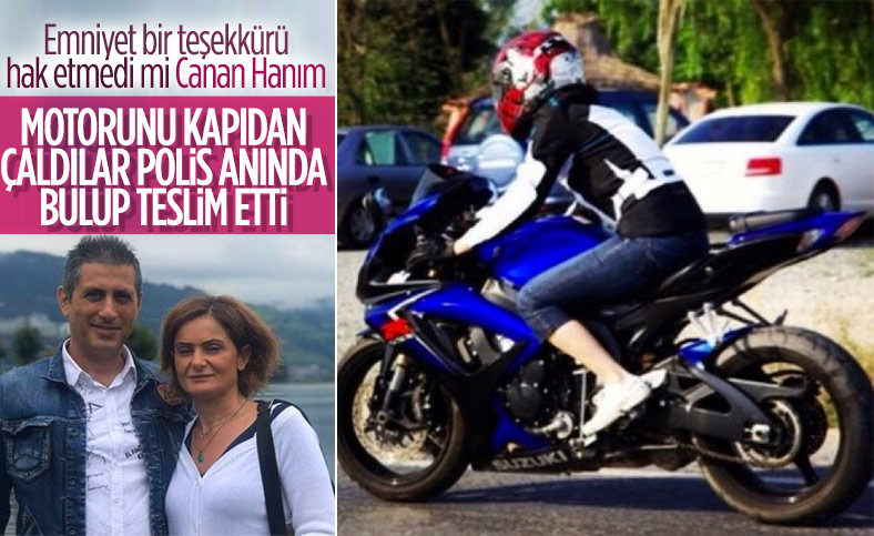 Canan Kaftancıoğlu'nun eşinin çalınan motosikleti bulundu