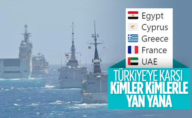 5 ülkeden Akdeniz'de ortak askeri tatbikat