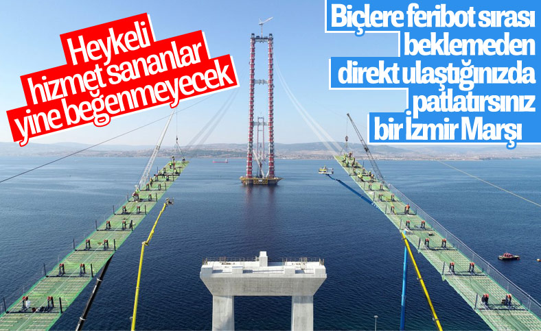 Çanakkale Köprüsü'nün 318 metrelik kuleleri