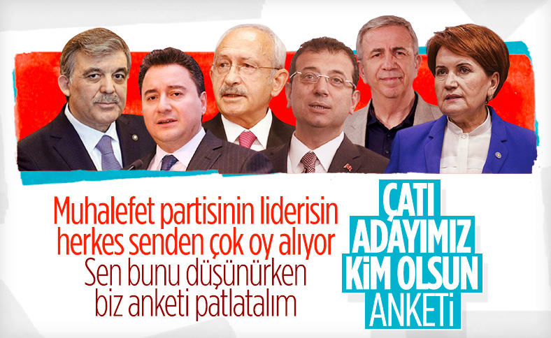 Avrasya Araştırma'nın muhalefetin çatı adayı kim olsun anketi