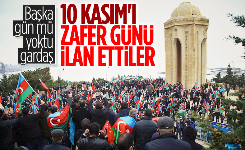 Azerbaycan'da, bundan böyle 10 Kasım 'Zafer Günü' olacak