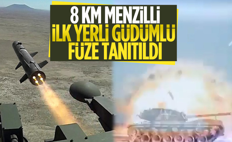 Roketsan yerli güdümlü füzenin görüntülerini paylaştı