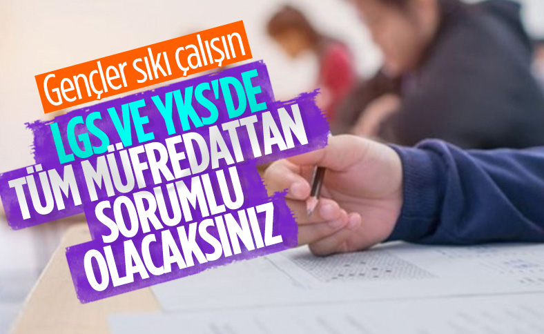 MEB açıkladı: LGS ve YKS'de değişiklik olmayacak