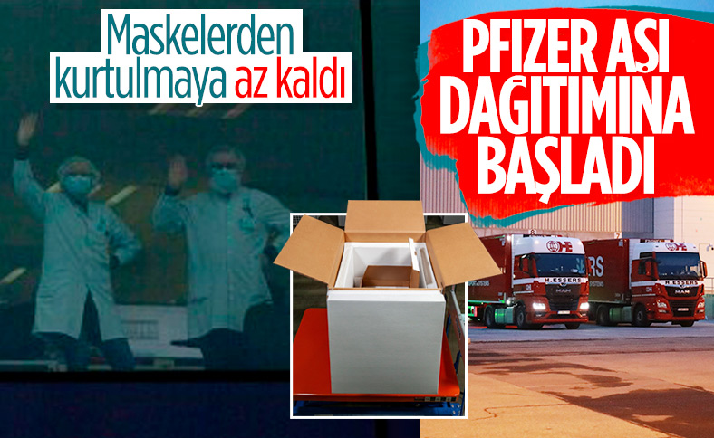 Pfizer ve BioNTech'in ürettiği aşının İngiltere'ye sevkiyatı başladı