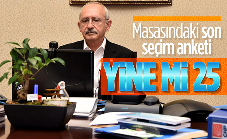 CHP'nin yaptırdığı genel seçim anketi