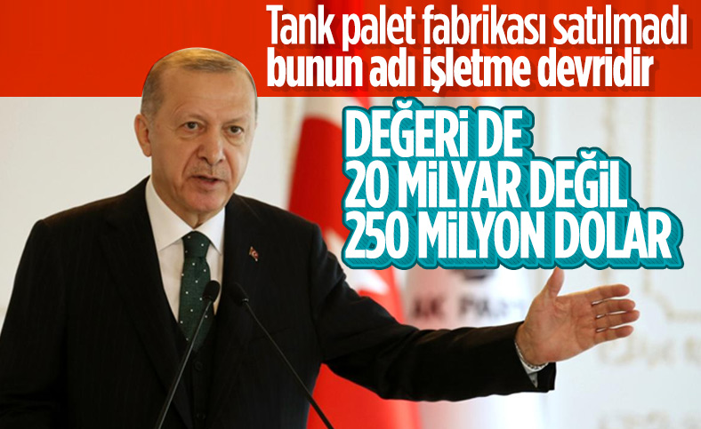 cumhurbaskani erdogan tank palet fabrikasinin degeri 250 milyon dolardir