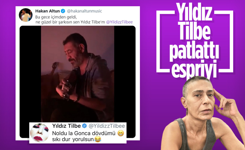 Yıldız Tilbe'den Hakan Altun'a esprili yorum