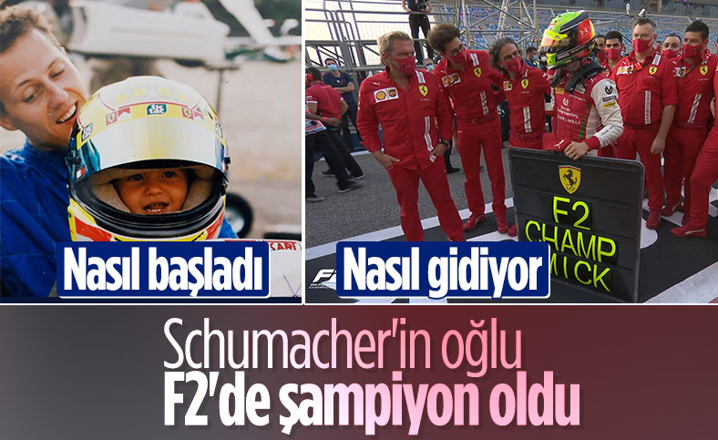 Mick Schumacher Formula 2'de şampiyon oldu