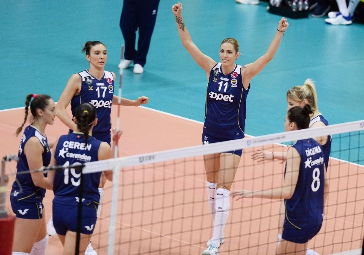 Fenerbahçe CEV Bayanlar Şampiyonlar Ligi'nde 2'de 2 yaptı 2 fenerbahce voleybol 7063