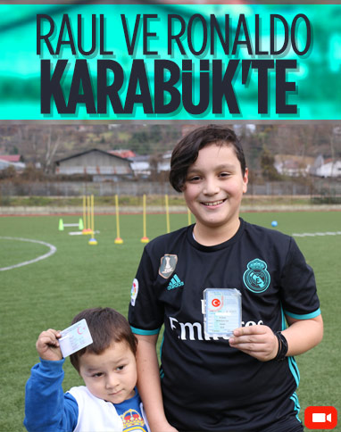 Karabük'te çocuklarına hayranı olduğu Real Madridli yıldızların isimlerini verdi