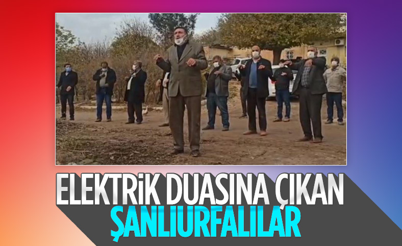 Şanlıurfalılar elektrik duasında