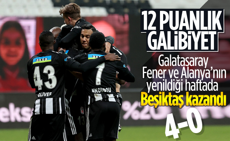 Beşiktaş evinde Erzurumspor'u 4 golle devirdi