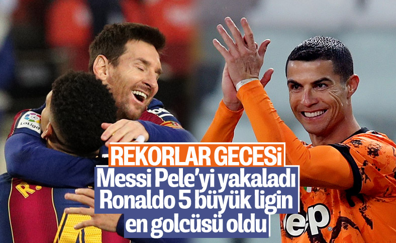 Messi ve Ronaldo'nun rekor gecesi