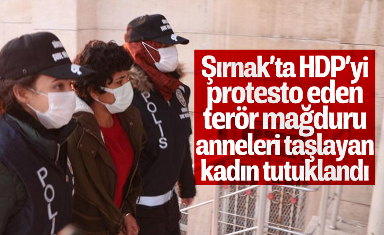 Şırnak'ta terör mağduru anneleri taşlayan şüpheli tutuklandı