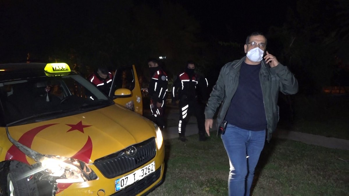 Antalya da taksi çalan şüpheli, polis tarafından yakalandı #2