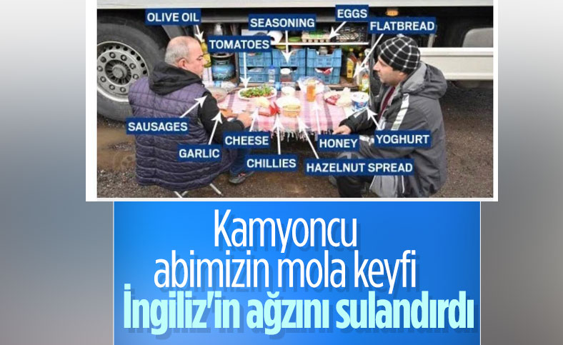 Türk şoförün masası İngiliz basınının dikkatini çekti