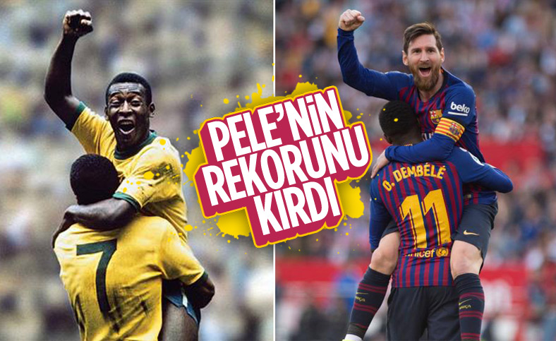Lionel Messi, Pele'nin gol rekorunu kırdı