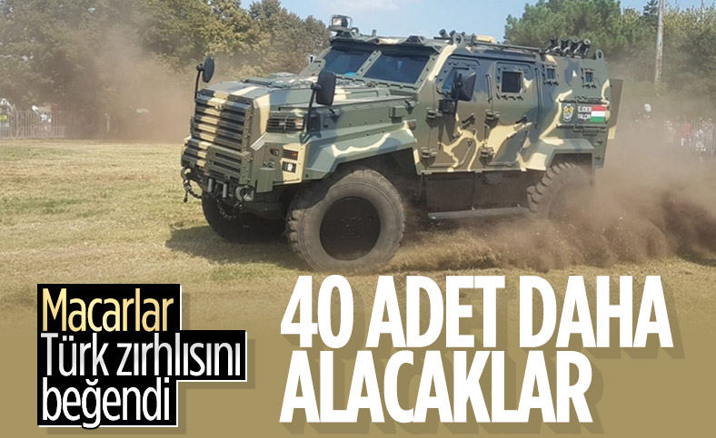 Macaristan, Türkiye'den 40 zırhlı araç daha alacak