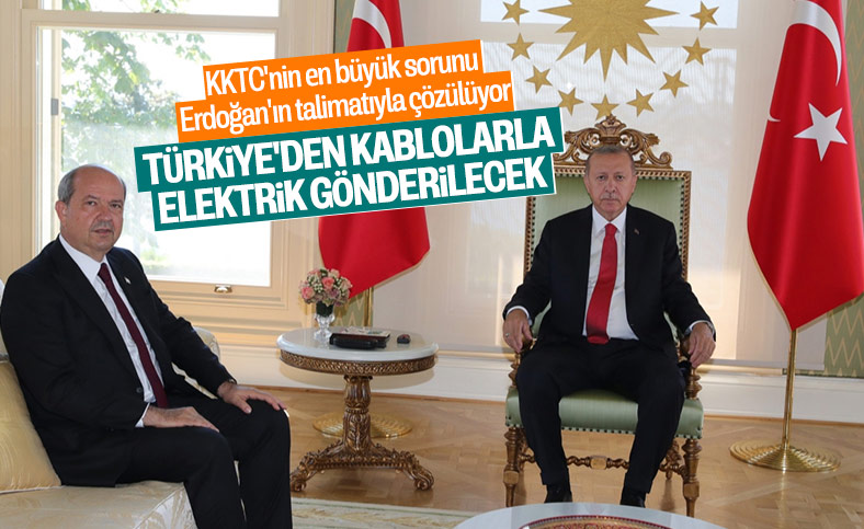 Cumhurbaşkanı Erdoğan talimat verdi, KKTC’ye elektrik de gidiyor