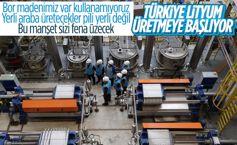 Erdoğan: TOGG'un pil ihtiyacını ETİ Maden Lityum Üretim Tesisi karşılayacak