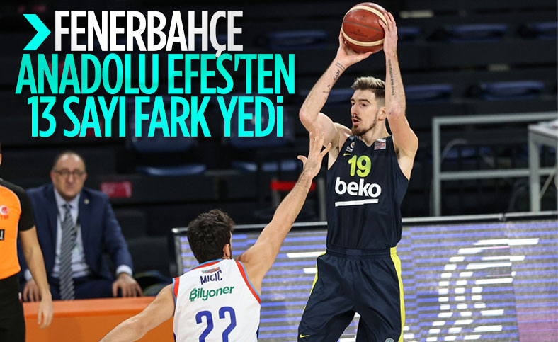 Fenerbahçe, Anadolu Efes'e mağlup oldu