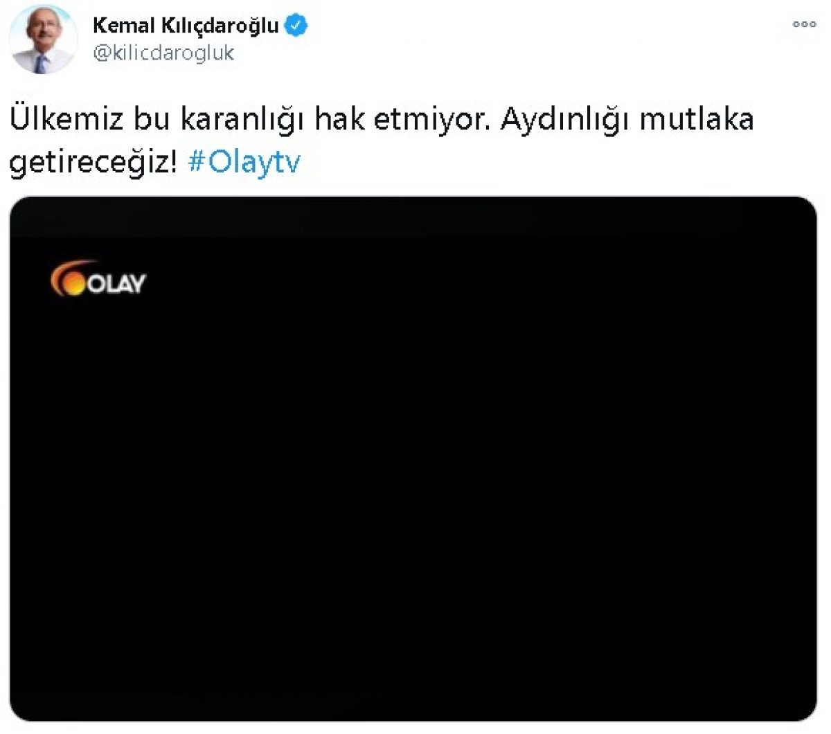 Kılıçdaroğlu ndan Olay TV paylaşımı #1