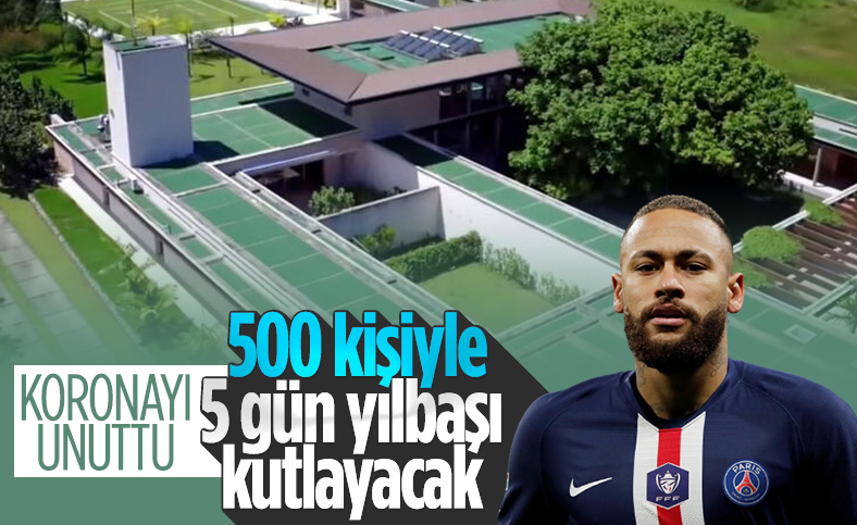 Neymar'dan 500 kişilik yılbaşı partisi