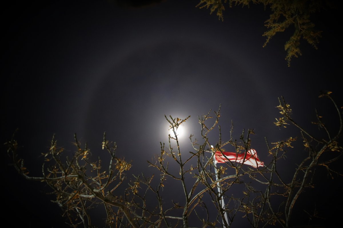 The lunar halo in Elazig thrilled citizens # 1