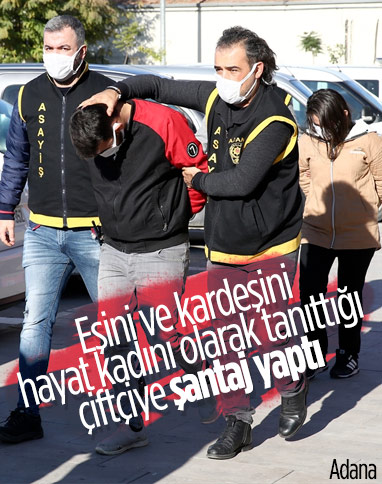 Adana'da çiftçiye çıplak görüntülerle şantaj yapanlar yakalandı