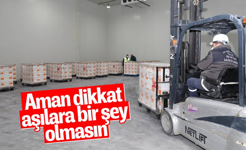 Depolardaki koronavirüs aşısı görüntülendi