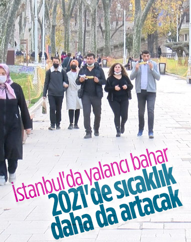 İstanbul'da sıcaklık mevsim normallerinin üzerinde seyrediyor