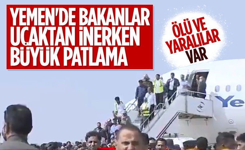 Yemen’deki Aden Havaalanı’nda büyük bir patlama meydana geldi