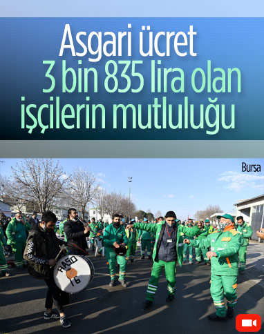 Osmangazi Belediyesi asgari ücreti 3 bin 835 lira yaptı