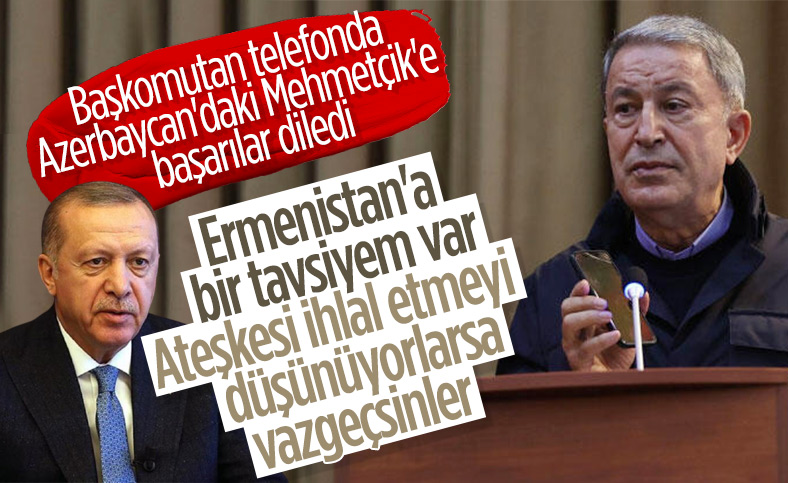 Cumhurbaşkanı Erdoğan, Bakü'de görev yapan Mehmetçiklere seslendi