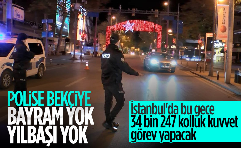İstanbul'da yılbaşı gecesi görev yapacak güvenlik personeli sayısı