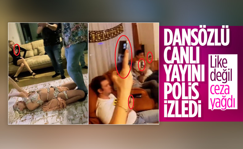 Bursa'da dansözlü eğlenceye polis baskını