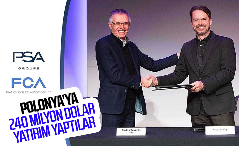 FCA ve PSA'dan Polonya'ya 204 milyon dolarlık elektrikli araç yatırımı
