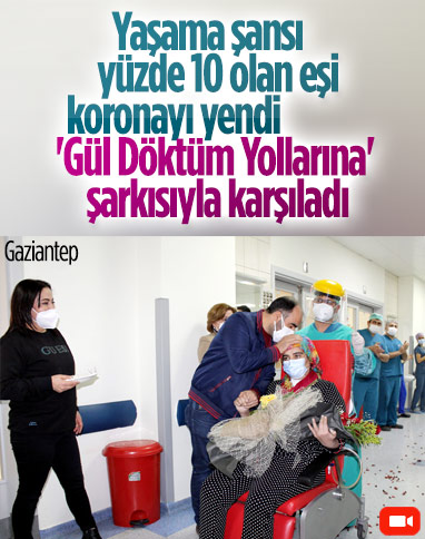 Gaziantep'te koronavirüs hastası 26 gün sonra yaşama tutundu