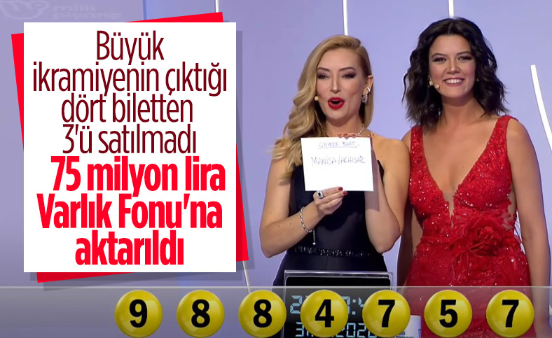 Milli Piyango 2021 çekilişinde büyük ikramiyenin çıktığı 4 biletten üçü satılmadı