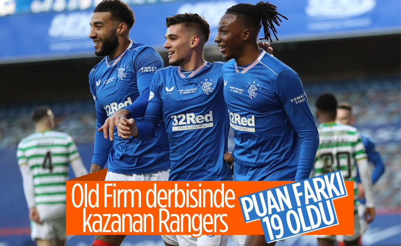 Celtic'i yenen Rangers puan farkını 19'a çıkardı