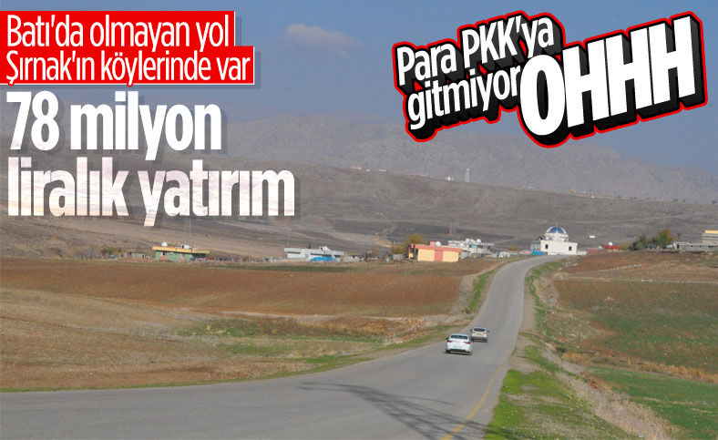 Şırnak'ta köy yollarına 78 milyon liralık yatırım yapıldı