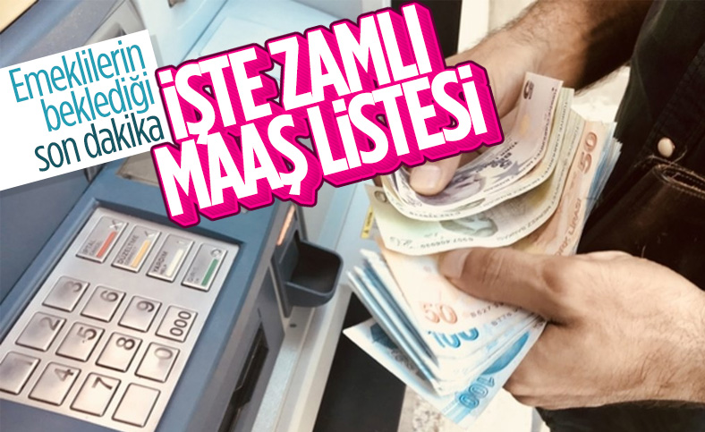 2021 yılı zamlı emekli maaşları hesaplandı
