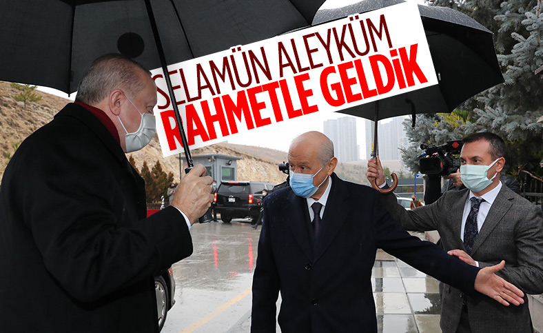 Cumhurbaşkanı Erdoğan'dan Devlet Bahçeli'ye: Rahmetle geldik