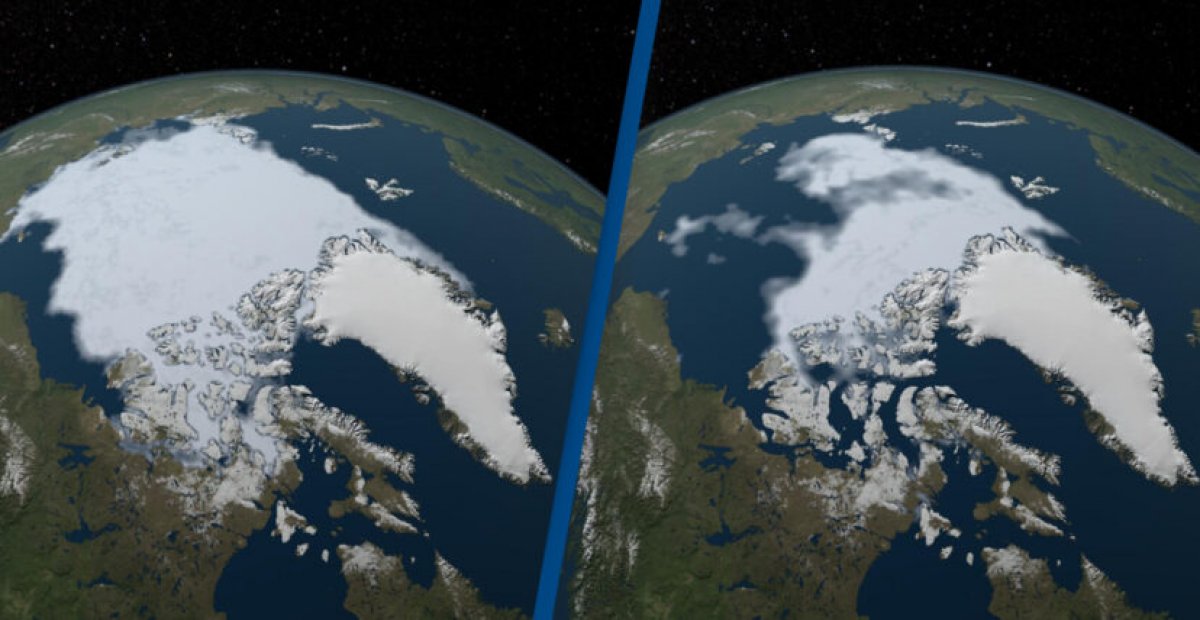 NASA has released photos showing how climate change is changing the world # 1